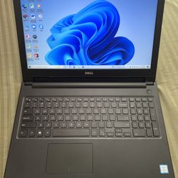 15.6"inch Intel Core i3 7th Gen Dell Laptop, 750GB HDD, 8GB RAM, HDMI, Inbuilt Bluetooth, DVD 📀, SD Card Reader. RUNS GREAT. Windows 11 Installed.