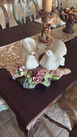 CERAMIC COURTSHIP DOVES