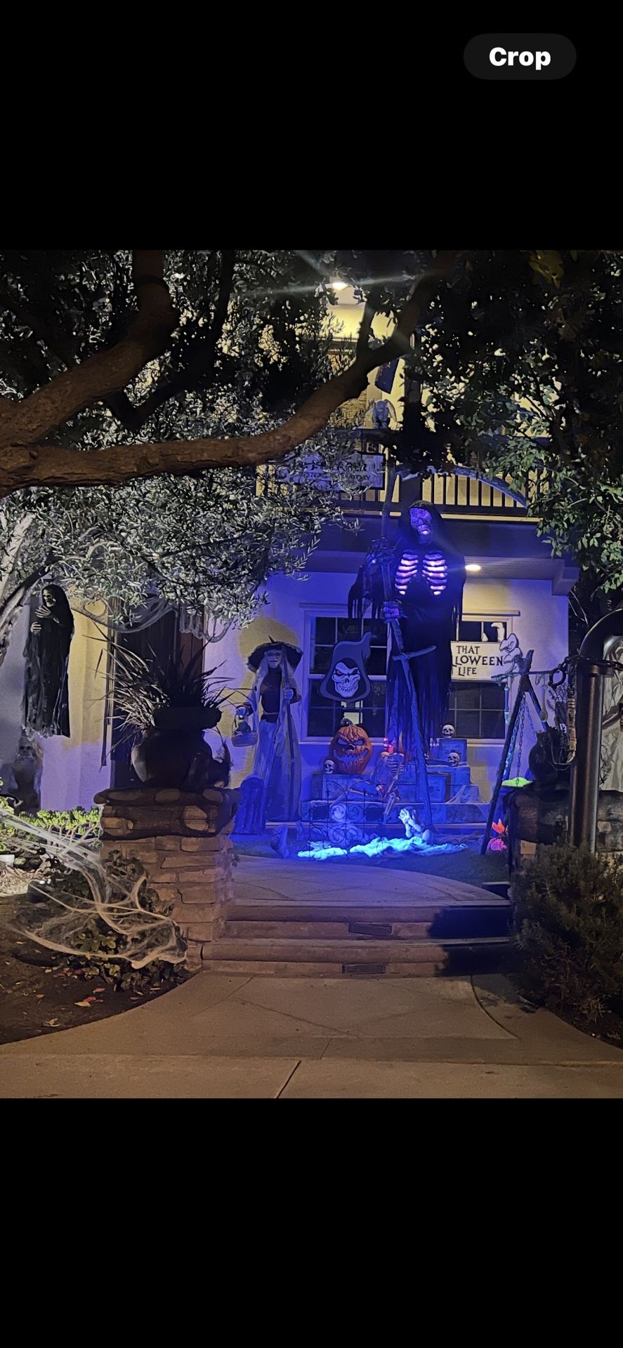 Halloween decorations 12 Ft Witch, Clown, Skeletons