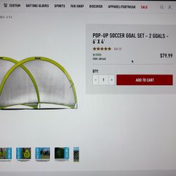 3 Franklin 6x4 ft Pop-up Goals