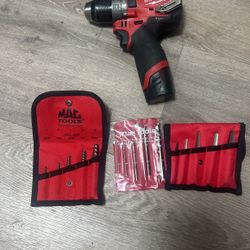 Milwaukee Extractor Set With Drill, Brand New 220 OBO 
