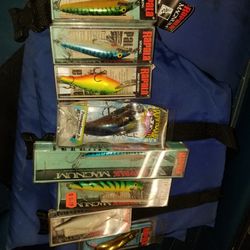 Fishing lures Rapala Magnum NEW & Pompadour Jr set of 8 $35.00