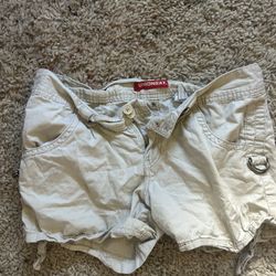 tan union bay cargo shorts 