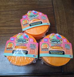 NEW! Crazy Fun Mystery Dumpling Sherbet Edition Squishy Bun Orange Scented