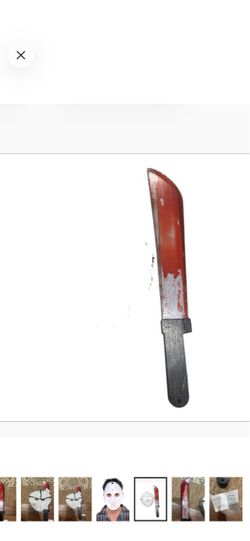 Bleeding machete Halloween prop
