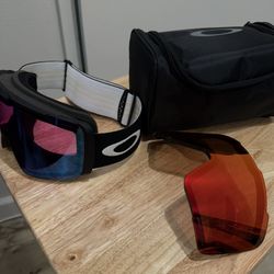 Oakley Line Miner Pro L Snow Goggles – Extra Lens Included