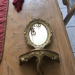 Little Italian Mirror And Shelf