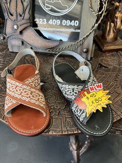 Huarache Bordado Cruzado Acojinado