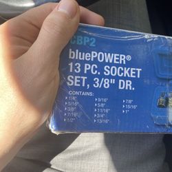 Cornwell Tools Blue Power 13pc Socket Set 3/8" Drive CBP2