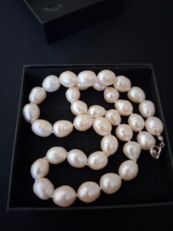 925 Sterling Silver Freshwater Pearl Necklace
