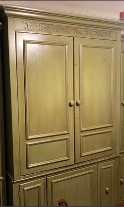 Wooden Green Cabinet