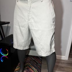 Nike Golf Shorts Dri Fit Performance Khaki Beige Athletic Mens Size 34