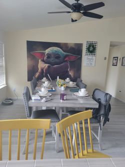 Baby Yoda Back Drop 5x7 Ft