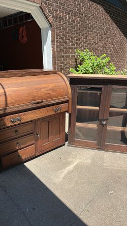 Furniture at garage sale