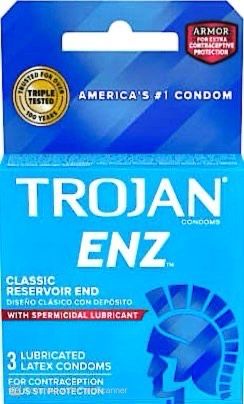 Condoms Trojan ENZ BLUE 1 Pack Price 