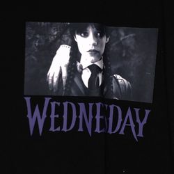 Wednesday Addams Jenna Ortega Big And Tall H&M Really Cool Graphic Design Tee Shirt Xl