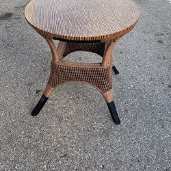 Rattan Table Two Tone And Chair