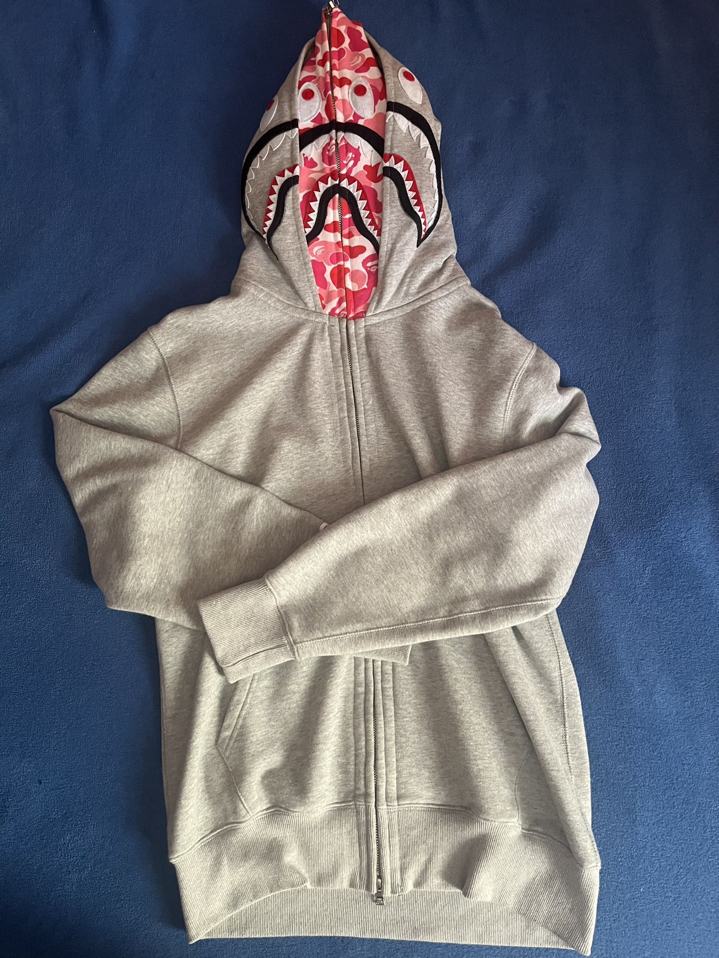 BAPE ABC Camo Shark Wide Fit Full Zip Double Hoodie