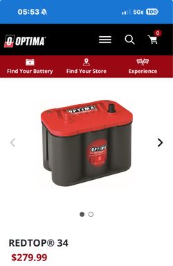 Optima Redtop Starting Battery