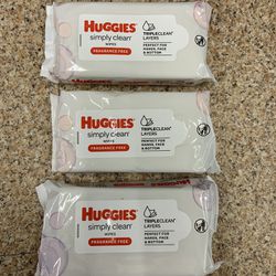 Huggies Wipes (3 For $10)