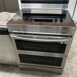 Stainless 5 Burner Convection Stove 