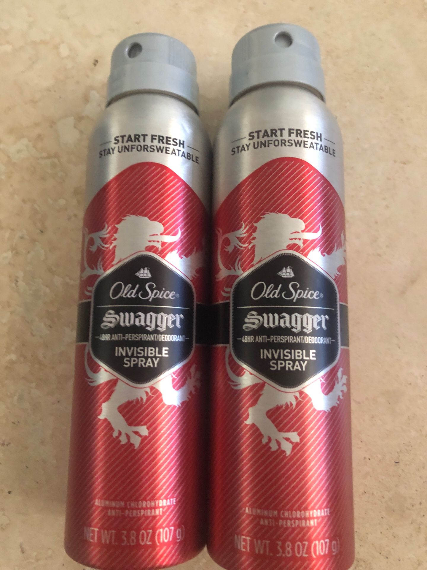 Old spice invisible spray 2 X 8