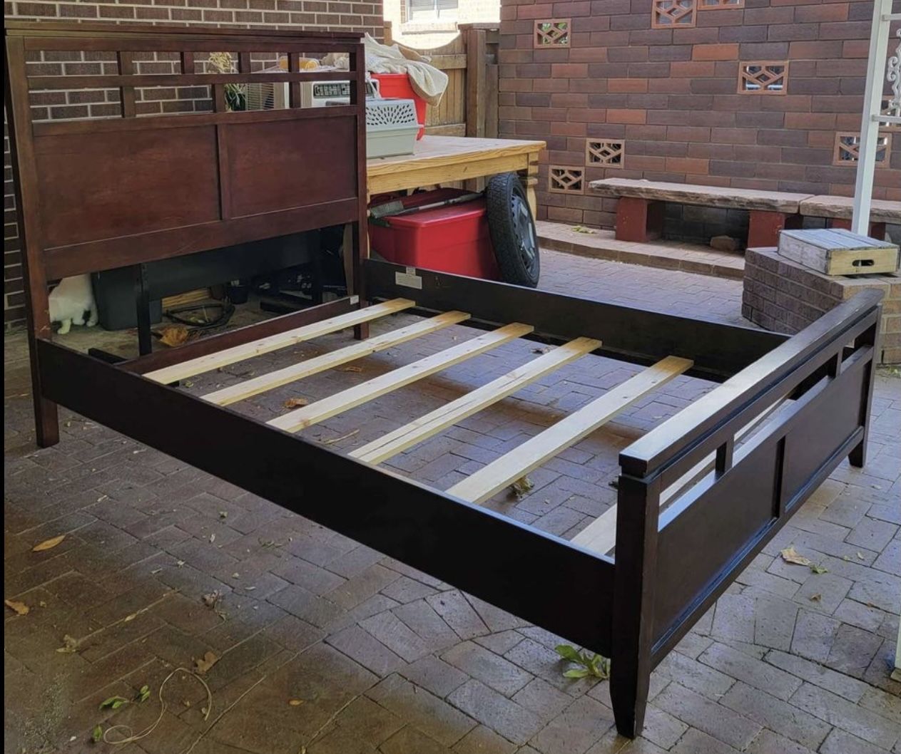 Nice Cherry Wood Queen Size Bed Frame