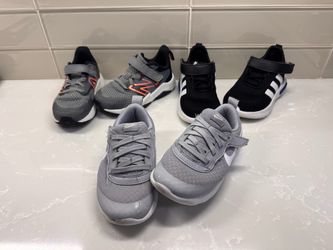 Nike, Adidas & New Balance Toddler Shoes – Sizes 9–10 – 3 Pair Bundle