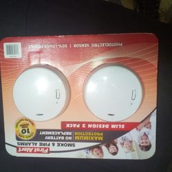 $10 For Both., Brand New Smoke Alarms., Low Profile