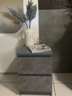 Grey nightstand set of 1