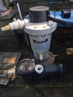 Prices firm.. ec40 de pool filter with one and a half horsepower blue torrent pump