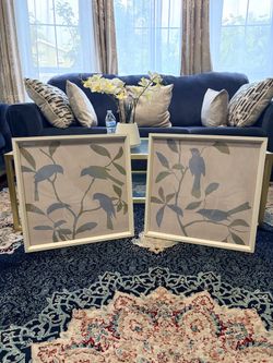 Twin Birdsong Art Frames by Z GALLERIE 21x21”