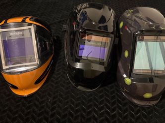 YesWelder Auto-Darkening Welding Helmets – Lot of 3