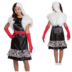 Cruella costume 101 Dalmatians Halloween Costume Size Girls Large