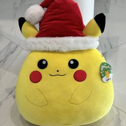 2023 Christmas Exclusive Santa Hat Pikachu Squishmellow