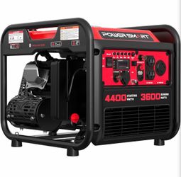 PowerSmart 4400-Watt Open Frame Inverter Generator Gas Powered, CO-Sensor, Lightweight & Quiet for Home Use and Emergency Backup, Camping, EPA Complia