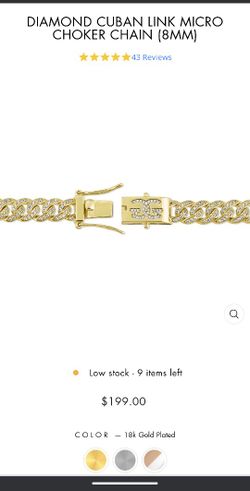 18 Inch.   18k Gold Plated.. It's Broken   .Brand  Gold Gods