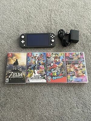 Nintendo Switch Lite Bundle Gray Console And Games