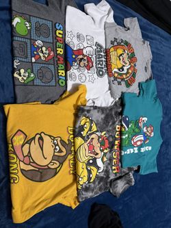 Boys 10/12 Size Shirts And Shorts