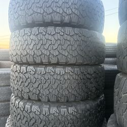 4 used tires 245/75r17 bfgoodrich ko2 🤑free installation ‼️