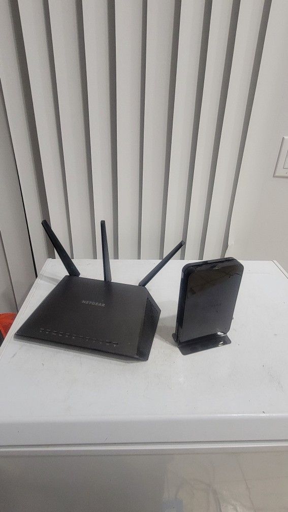 NETGEAR Cable Modem And Nighthawk Router