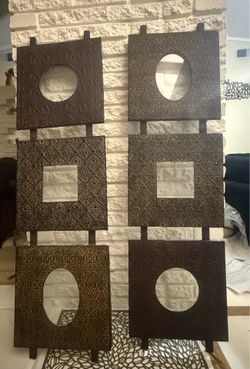 Decorative Metal Photo Frames Set of 6