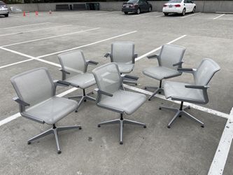 Vintage Modern Allsteel Clarity Lounge Chair Lot Of 6