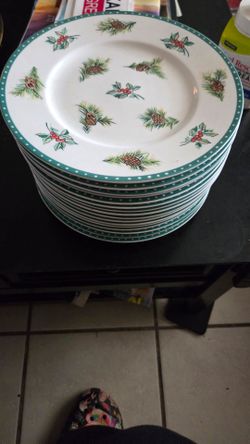 Christmas plates