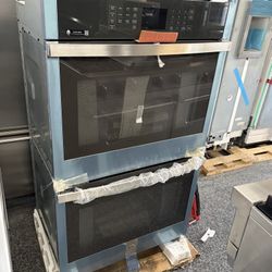 Stainless Steel GE 30” Double Oven Self Clean Smart