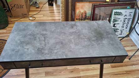 Industrial Style Desk with Drawers