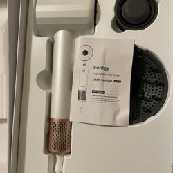 Ionic Hair Dryer, Fentgo Professional High Speed Blow Dryer with Brushless Motor for Fast Drying, Smooth Nozzle, Low Noise, Lightweight, Thermo-Contro