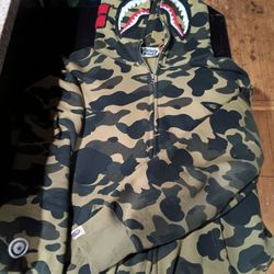Green Bape Full Shark 