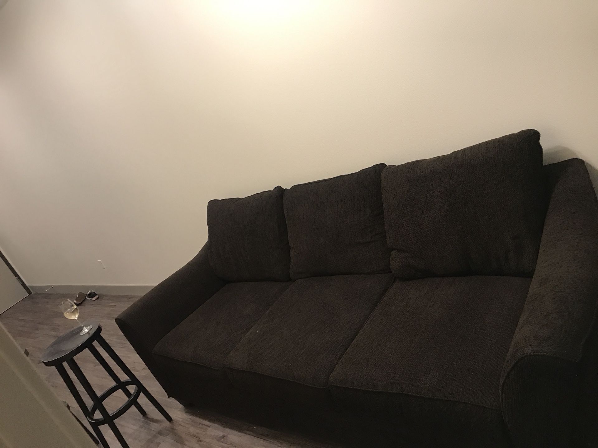 Large plush sofa