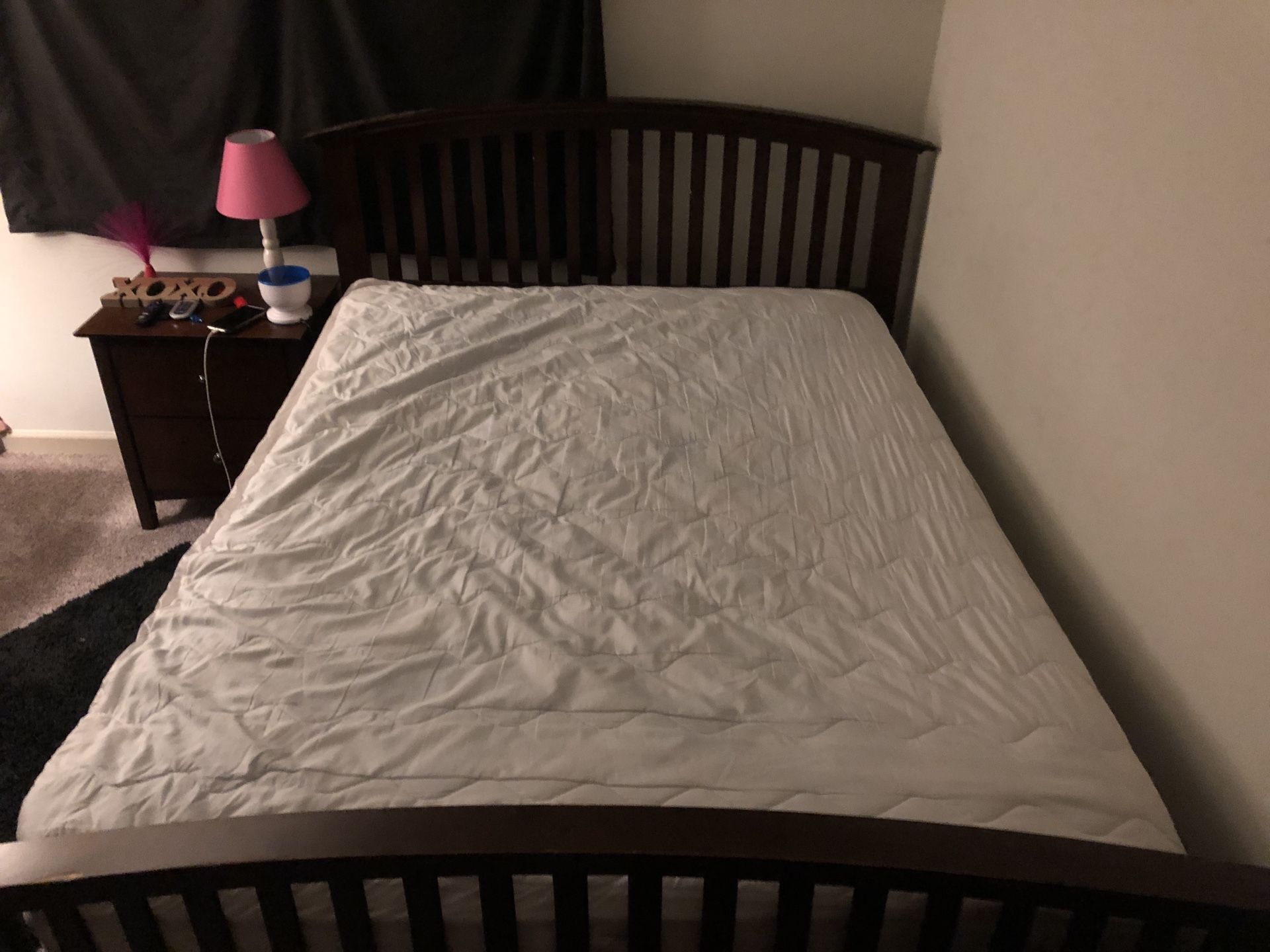 QUEEN BED ONLY (frame/box spring/mattress)